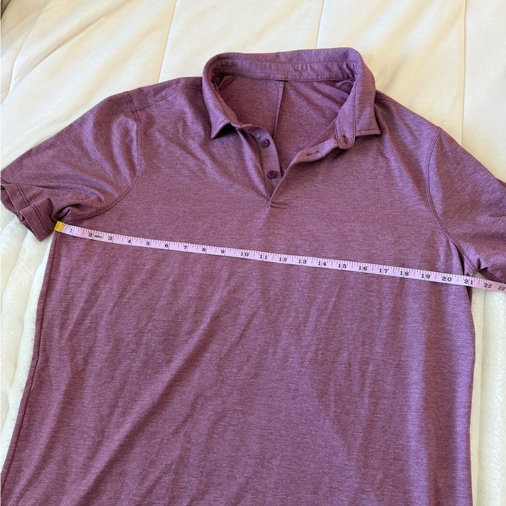 Lululemon Men's Purple Polo Shirt - Picture 4 of 5